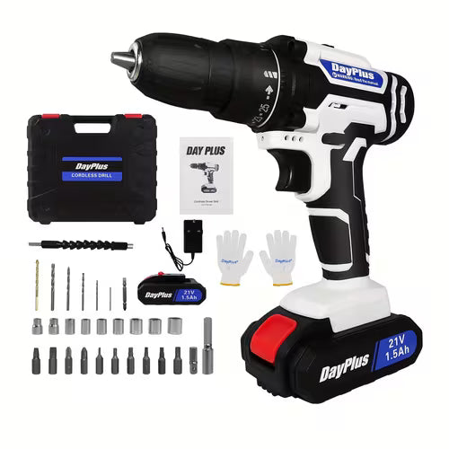 Cordless Power Drill Set
